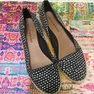 Lucky brand espadrille low wedge